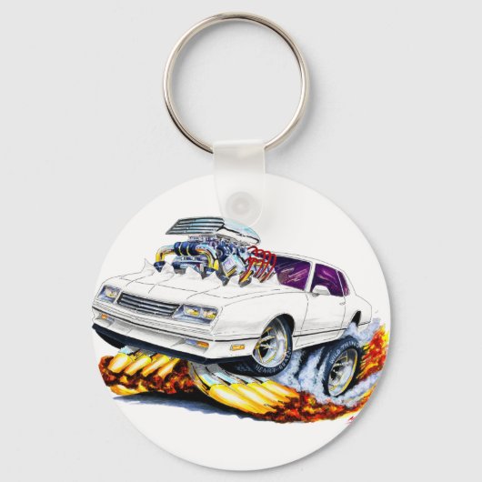 Porte-clés Voiture blanche Monte Carlo 1986-88 (Recto)