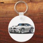 Porte-clés Voiture blanche Olds Cutlass 442 (Recto)