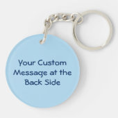 Porte-clés Voiture bleue avec Porte - clé à bulles (Dos)