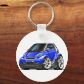 Porte-clés Voiture bleue intelligente (Recto)
