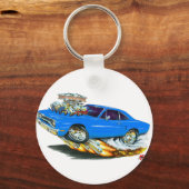 Porte-clés Voiture bleue Roadrunner 1970 (Recto)