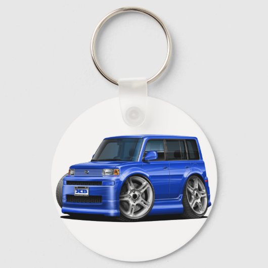 Porte-clés Voiture bleue Scion XB (Recto)