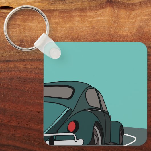 Porte-clés Voiture Blue Classic (Recto)