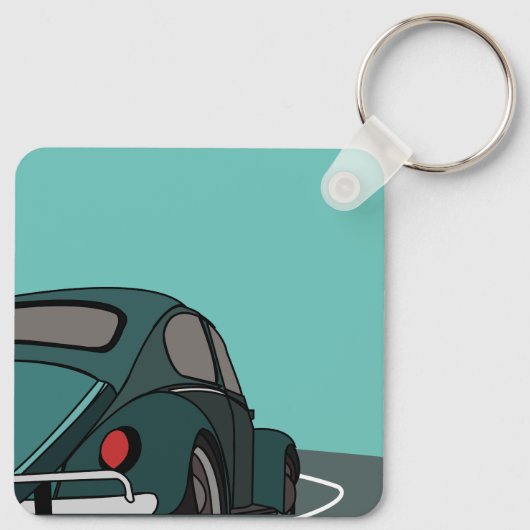 Porte-clés Voiture Blue Classic (Dos)