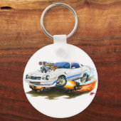 Porte-clés Voiture Camaro Z28 Bleu Blanc 1979-81 (Recto)