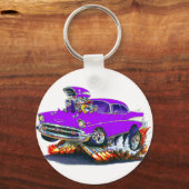 Porte-clés Voiture Chevy Belair Purple 1957 (Recto)