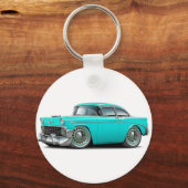 Porte-clés Voiture Chevy Belair Turquoise 1956 (Recto)