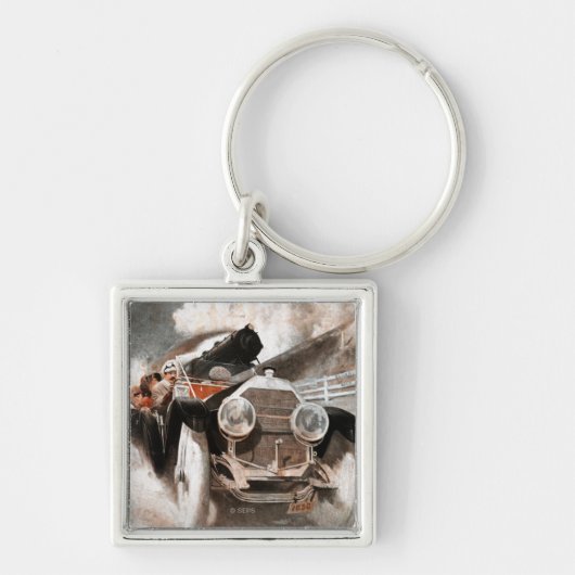 Porte-clés Voiture contre train par William Harnden Foster (Devant)