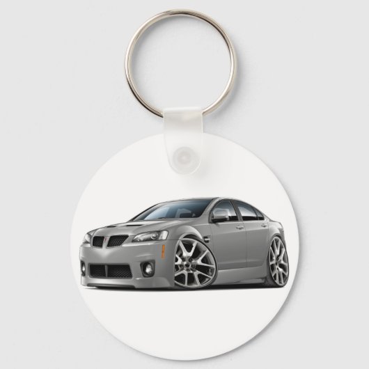 Porte-clés Voiture d'argent Pontiac G8 GXP (Recto)