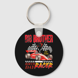 Porte-clés Voiture de course Grand frère du coureur d'anniver