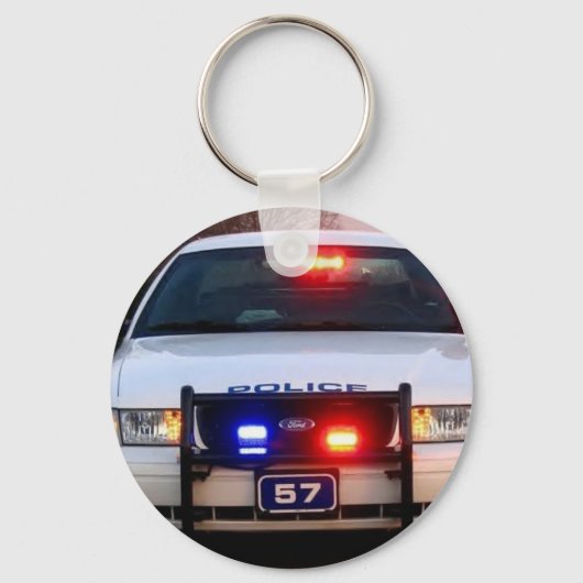 Porte-clés VOITURE DE POLICE - tout éclairé (Recto)
