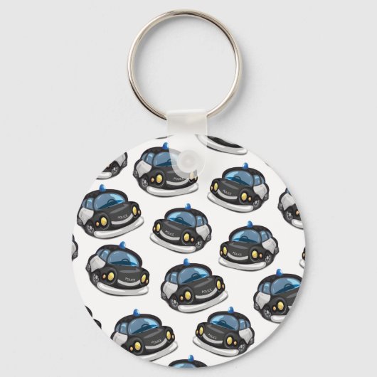 Porte-clés voiture de police vintage (Recto)
