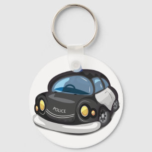 Porte-clés voiture de police vintage