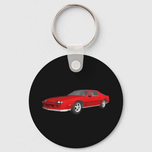 Porte-clés Voiture de sport Camaro 80s : 3D Modèle : Porte -  (Recto)