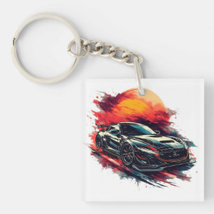 Porte-clés Voiture de sport de course
