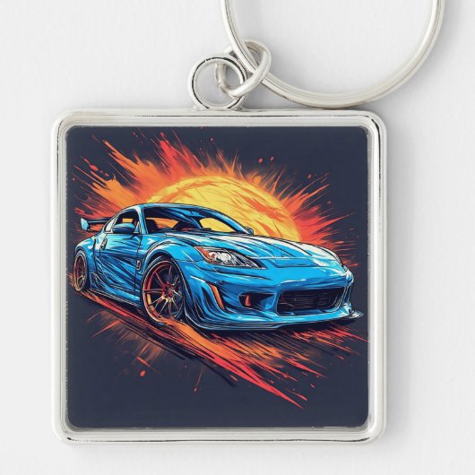 Porte-clés Voiture de sport dynamique (Devant)