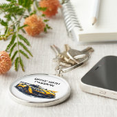 Porte-clés Voiture de sport dynamique avec design moderne (Côté)