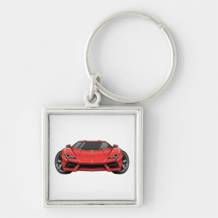 Porte-clés Voiture de sport rouge