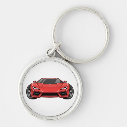 Porte-clés Voiture de sport rouge (Devant)