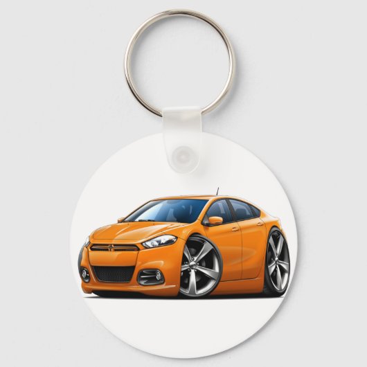 Porte-clés Voiture Dodge Dart Orange 2013 (Recto)