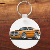 Porte-clés Voiture Dodge Demon Orange (Recto)