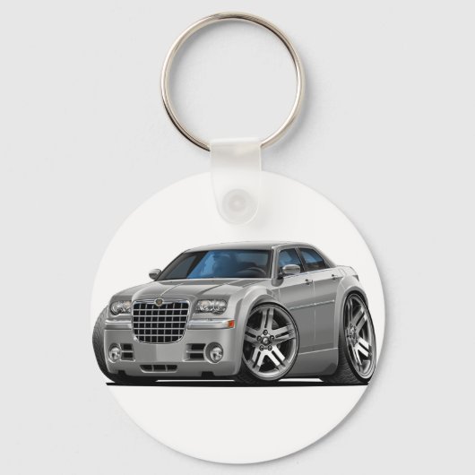 Porte-clés Voiture en argent Chrysler 300 (Recto)