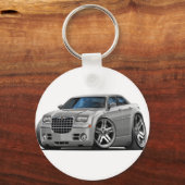 Porte-clés Voiture en argent Chrysler 300 (Recto)