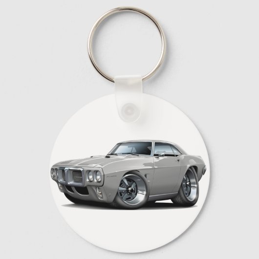 Porte-clés Voiture en argent Firebird 1969 (Recto)