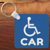 Porte-clés Voiture Handicapée (Recto)