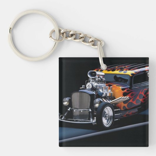 Porte-clés Voiture hot rod (Devant)