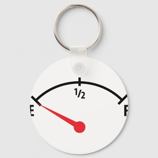 Porte-clés voiture indicateur de réservoir de carburant vide (Recto)