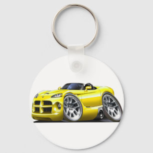 Porte-clés Voiture Jaune Dodge Viper Roadster