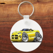 Porte-clés Voiture Jaune Dodge Viper Roadster (Recto)