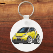 Porte-clés Voiture Jaune intelligente (Recto)