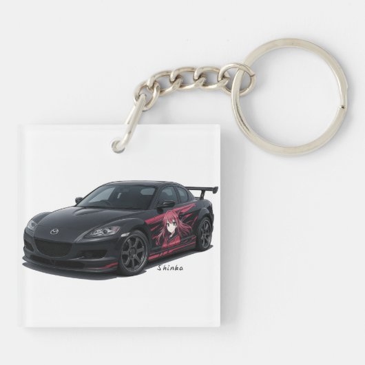 Porte-clés Voiture JDM Mazda RX-8 (Dos)