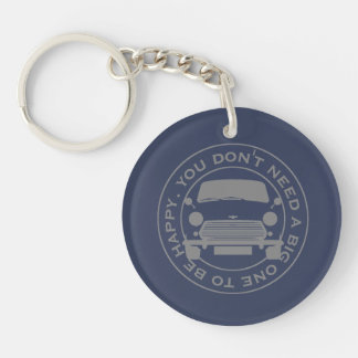 Porte-clés Voiture Mini Classique slogan original des années