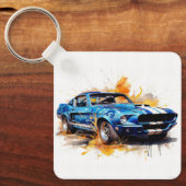 Porte-clés Voiture Musclée (Recto)