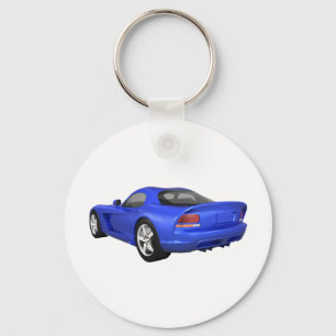 Porte-clés Voiture Musculaire Viper Hard-Top: Finition bleue