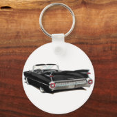 Porte-clés Voiture noire Cadillac 1959 (Recto)