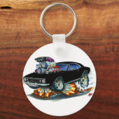 Porte-clés Voiture noire Camaro SS 1967 (Recto)
