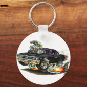 Porte-clés Voiture noire Chevelle 1967 (Recto)