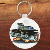 Porte-clés Voiture noire Chevy Belair 1957 (Recto)