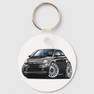 Porte-clés Voiture noire de Fiat 500