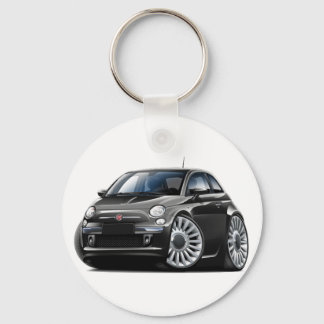 Porte-clés Voiture noire Fiat 500