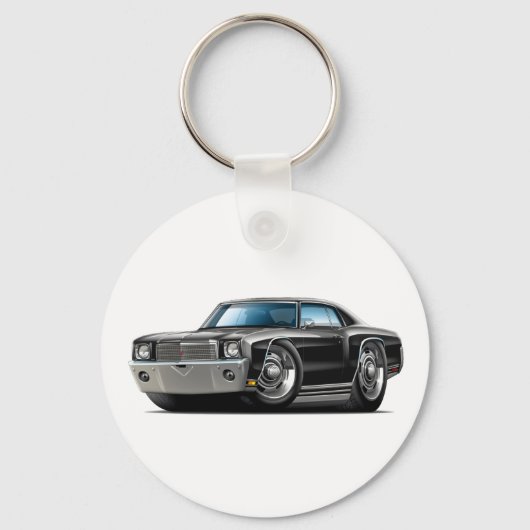 Porte-clés Voiture Noire Monte Carlo 1970 (Recto)