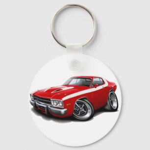 Porte-clés Voiture rouge-blanche 1973-1974