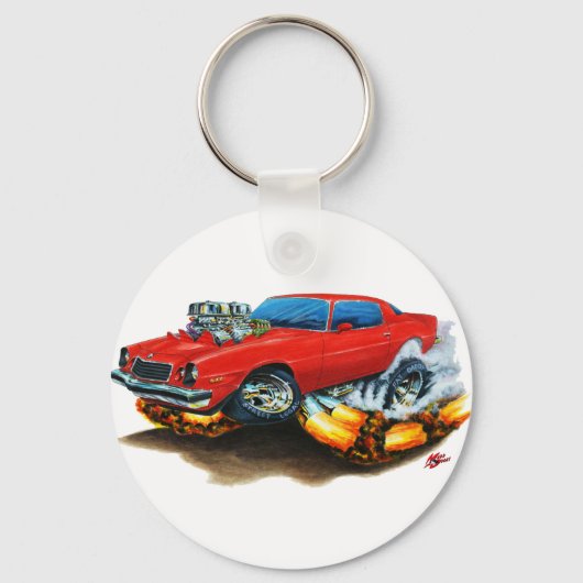 Porte-clés Voiture rouge Camaro 1974-78 (Recto)