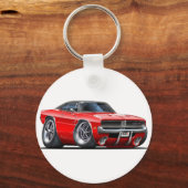 Porte-clés Voiture rouge Chargeur de Dodge (Recto)