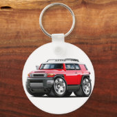 Porte-clés Voiture rouge Fj Cruiser (Recto)