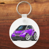 Porte-clés Voiture Smart Purple (Recto)